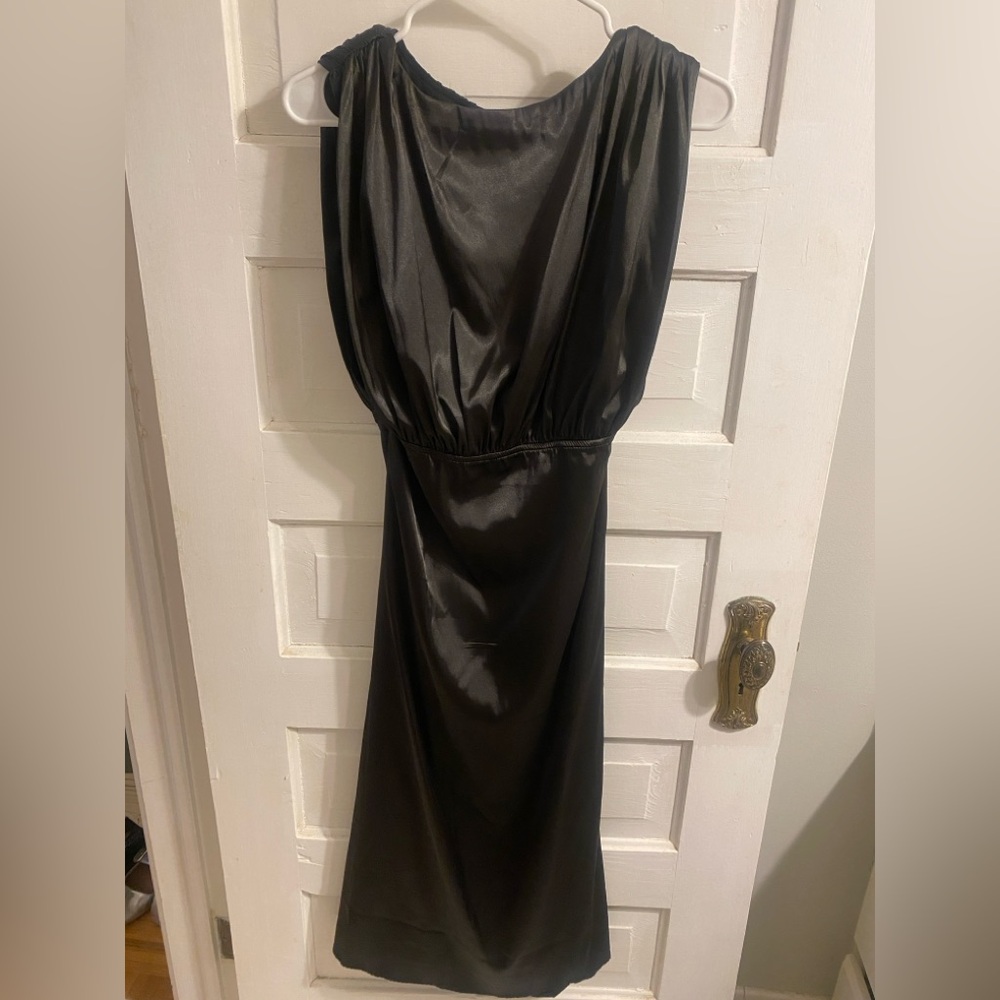 Petal and Pup Perfect Condition Black Satin Dress Size Medium